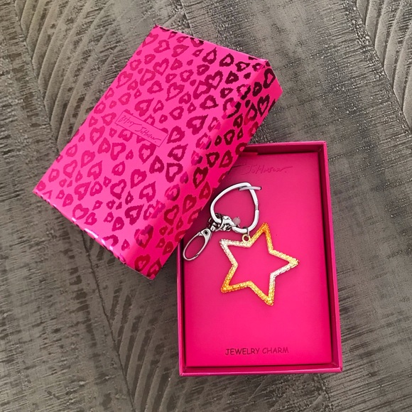 Betsey Johnson Ombre Star Bag Charm Key Chain, NIB - Picture 5 of 9